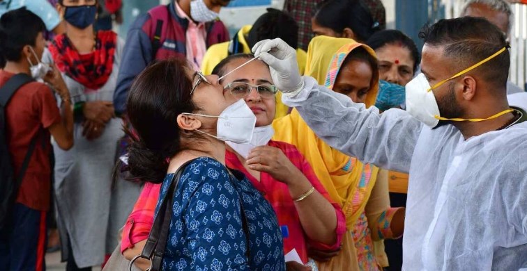 At 8,822, India logs highest daily Covid count in around 3 months; 15 fatalities